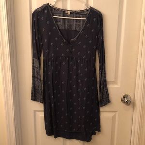 Long sleeve mini dress